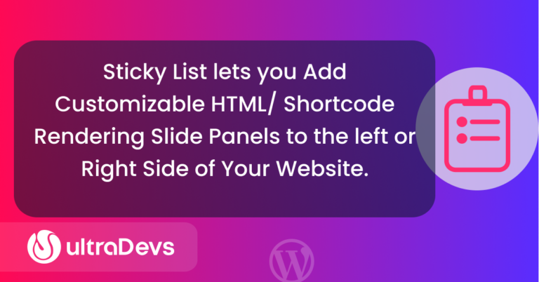 Boost User Engagement with Sticky List : The Ultimate Slide Panel Plugin for WordPress