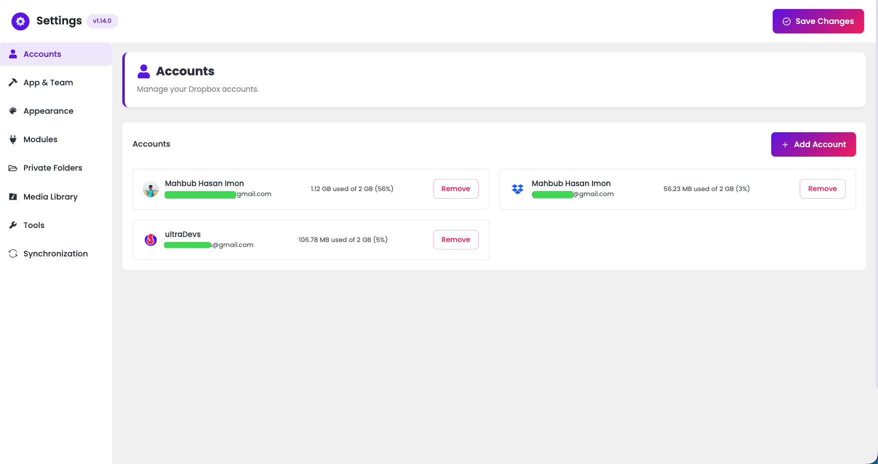 Easy Integration for Dropbox 8 Settings e1770166933702